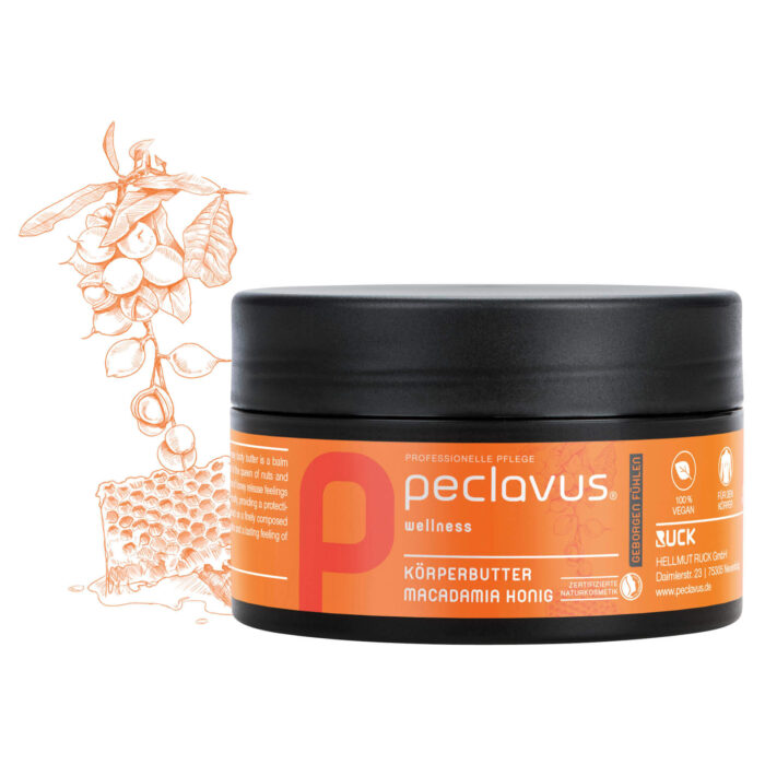 peclavus® wellness Kehavõi makadaamiapähkli ja meega "Tunne end turvaliselt"