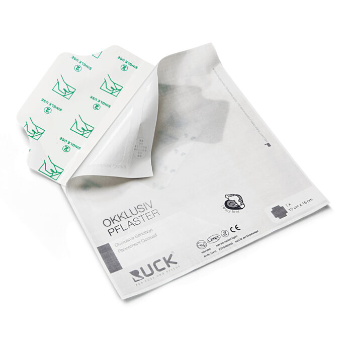 RUCK® oklusiivplaaster lõhenenud kandadele, L x B 15 x 15 cm, 10 tk - Image 2