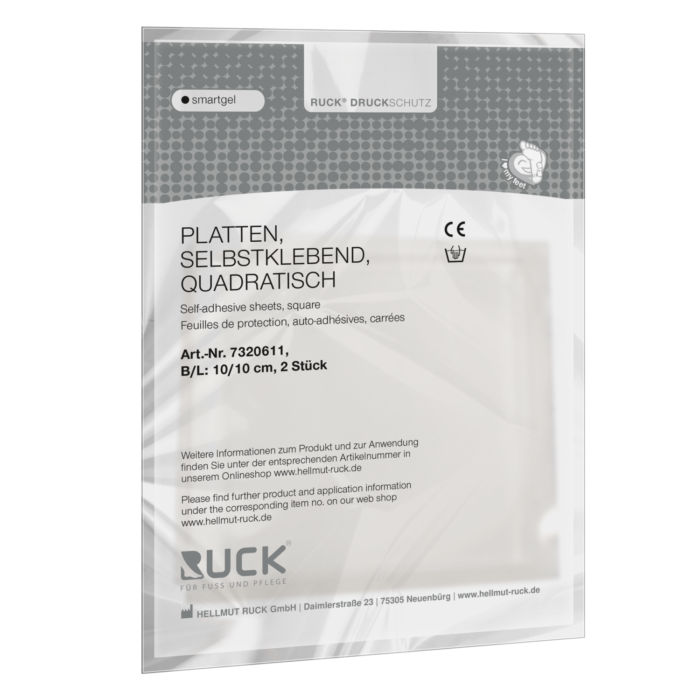 RUCK® SURVEKAITSE smartgel Iseliimuv geelplaat, kandiline 10x10cm, 2 tk - Image 3