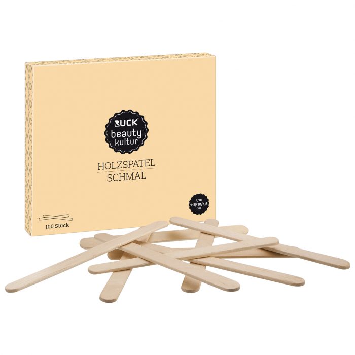 RUCK® beautykultur Kitsas puidust spaatel 115x10x1,5mm 100tk