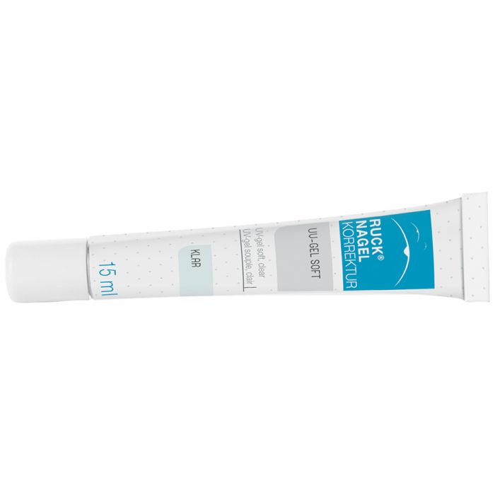 RUCK® NAGELKORREKTUR Pehme UV-geel 15 ml, läbipaistev